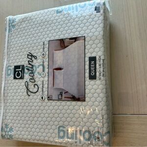 Cooling Mattress Protector - Queen Size, White